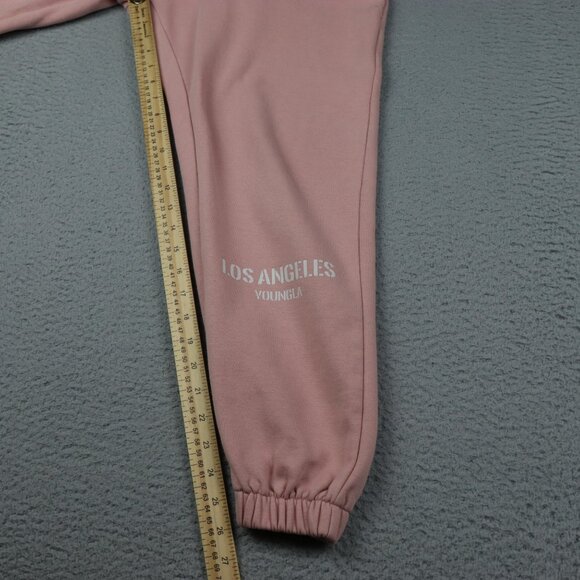 YoungLa Sweatpants Womens Large Pink Drawstring Athletic Comfort College - Picture 6 of 15